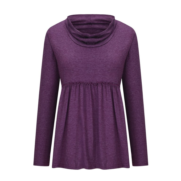 Long Sleeve Pile Collar Sweatshirt Long Sleeve Pile Collar Sweatshirt