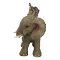 thumbnail image 2 of Safari Savanna Whimsical Elephant Father And 2 Calves On Piggyback Figurine 5"H, 2 of 9
