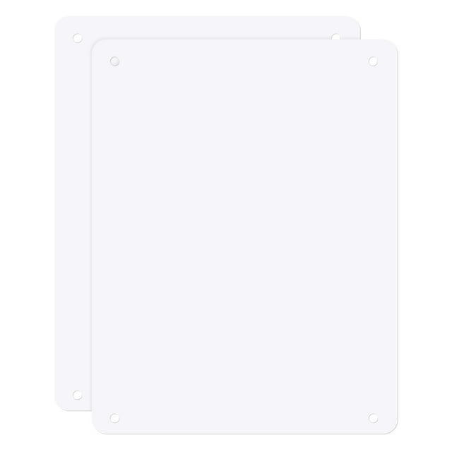 Uxcell 2-Pack Letreros de Metal en Blanco 11x14 Pulgadas Placas de Aluminio para Sublimación Letreros en Blanco para Manualidades/Jardín/Exteriores Grosor 0.03 Pulgadas