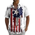 thumbnail image 2 of Ankishi Patriotic Hawaiian Shirts for Men US 250th Anniversaries 250 Year American Hawaiian Button Up Shirts for Party, 2 of 8