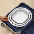 thumbnail image 6 of Folding Washbasin Silicone Portable Basin Foldable Bucket Camping Sink Bath Goods Dorm Room Essential Collapsible Laundry Bowl, 6 of 9