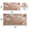 thumbnail image 3 of Leather Keyboard and Mouse Desk Mat Office Desk Accessories Protective Office Desk Decor Desk Pad Mat for Gaming, Work from Home, Office Pink Hearts Balloons 23.6" x 47.2", 3 of 9