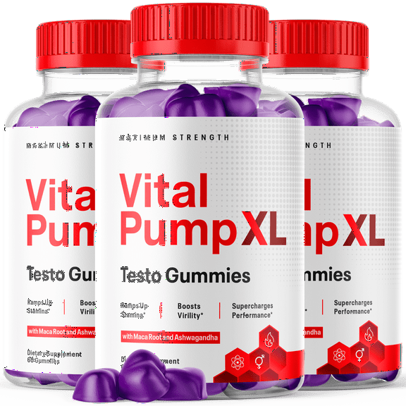 Vital Pump XL Gummies for Men Maximum Strength Vitamin Supplement 180 Gummies