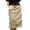 Beige, variant on Michellecmm  Ladies Skirt Waist Drawstring Multi Pocket Solid Long Cargo Skirt