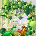 thumbnail image 1 of Juego de 119 piezas de decoraciones para fiestas de cumpleaños de dinosaurios con pancarta de cumpleaños, globos de dinosaurio, adornos para tartas, etc., 1 of 1