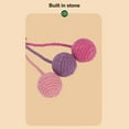 thumbnail image 4 of Boule de Sisal Jouet de Chat, Ornement Sisal Boule de Chat Coloré pour Intérieur Vert Blanc, Rouge Vert Blanc, Rouge Jaune Bleu, Rose Violet, 4 of 8