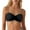 Black, variant on Womens Bra Half Cup Seamless Wireless Bra Small Bust Gather Flat Chest Strapless White 36