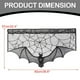 thumbnail image 3 of ¡Oferta especial de Halloween en Meiiso Store! Cortinas de encaje negro de Halloween, 2 unidades, con diseño de murciélago, para ventana, mantel, cortina de ducha, repisa para chimenea, bufanda,, 3 of 8