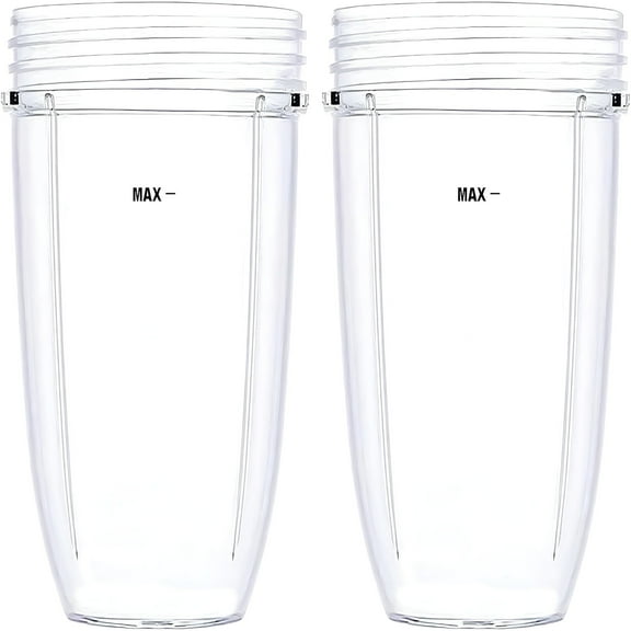 ACDANC 2 Pcs Replacement 18oz Cups for Blender【3 Size Options,18oz,24oz,32oz】 Compatible with 600w and 900w Blender Accessory