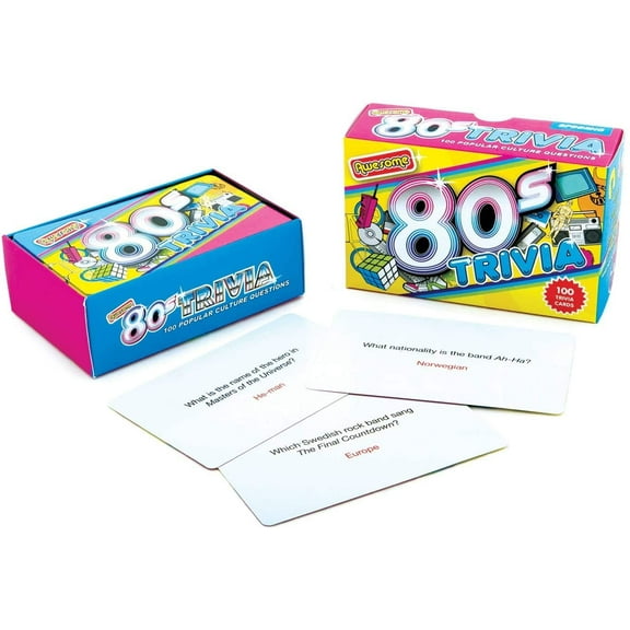 Awesome 80's Trivia Card Game New