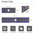 thumbnail image 3 of Yayeee Faucet Mat for Kitchen Sink 14.7" Diatomite Long Splash Guard Pad, Purple Stained Glass Pattern, 3 of 7