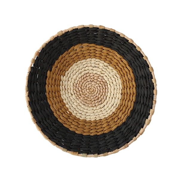 Cestas tejidas hechas a mano Sunnimix decoración de pared Boho Estilo B 30cm