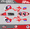 Red, variant on Kalair GFX Graphics Kit for Honda CRF250R (2006-2007) Flight Series