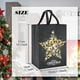 thumbnail image 3 of QRTDXP 41 * 30 * 18cm Grey Xmas Gift Bags,4pcs Large Star Christmas Tote Bags for Presents,Reusable Non-woven Bag, 3 of 5