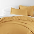 thumbnail image 3 of Noble Linens 3-Piece Gold Duvet Cover Set, Full/Queen, 3 of 9