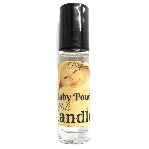 BABY POWDER 10 ml Glass Roll on Bottle of Perfume Oil