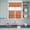 Red Orange, variant on 3 Piece Kitchen Curtains and Valances Set Boho Orange Cafe Curtains 24 Inch Length Country Style Bohemian Floral Retro Tribal Valance & Tier Curtain for Living Room Bedroom Window 54"x18" 27"x24"*2