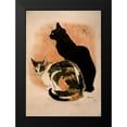 thumbnail image 2 of Vintage Apple Collection 18x24 Black Modern Framed Museum Art Print Titled - Steinlen-Twocats_filter, 2 of 5