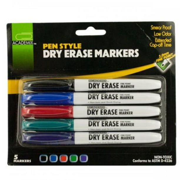 Bulk Buys KL20495 Pen Style Dry Erase Markers Set