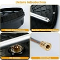 thumbnail image 3 of 15'' Pressure Washer Surface Cleaner, 4000PSI Power Surface Cleaner, Power Washer Attachment with 2 Extension Wand & 2 Replacement Nozzles, 1/4" Quick-Connect,4.0GPM Max Flow Rate, 3 of 7