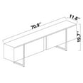 thumbnail image 4 of 70'' TV Stand For TVs Up to 78'' -  Storage Credenza, 4 of 6