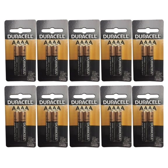 10x Duracell Ultra 1.5V AAAA Alkaline Batteries Glucose Blood Pressure Monitors