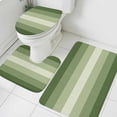 thumbnail image 3 of Sage Green Ombre Bath Mat 3 Piece Bathroom Rug Set, Sage Green Gradient Woods Farmhouse Non Slip Bath Rug Contour Mat and Toilet Lid Cover, Absorbent Shower Mats Soft Bath Rugs and Mats Sets, 3 of 8