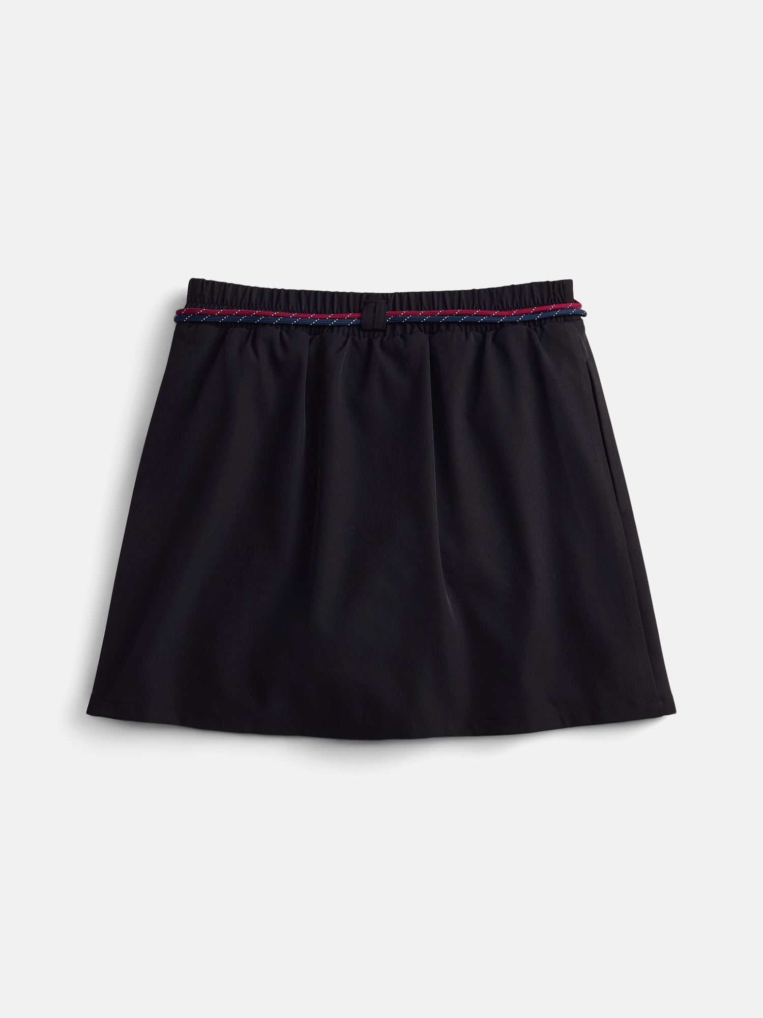 Weekend Academy Girls Pleated Skort with Shoe String Belt, Sizes 4-18