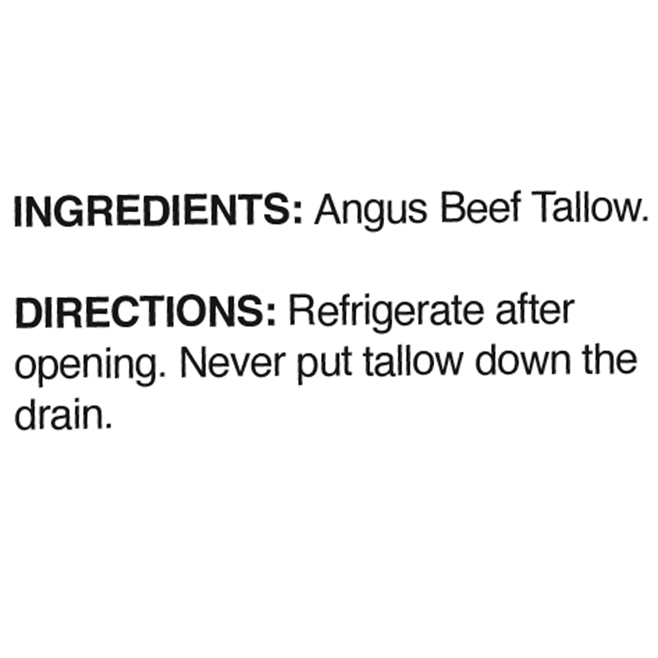 Real Good Foods Co. American Angus Beef Tallow Oil, 14oz Glass Jar