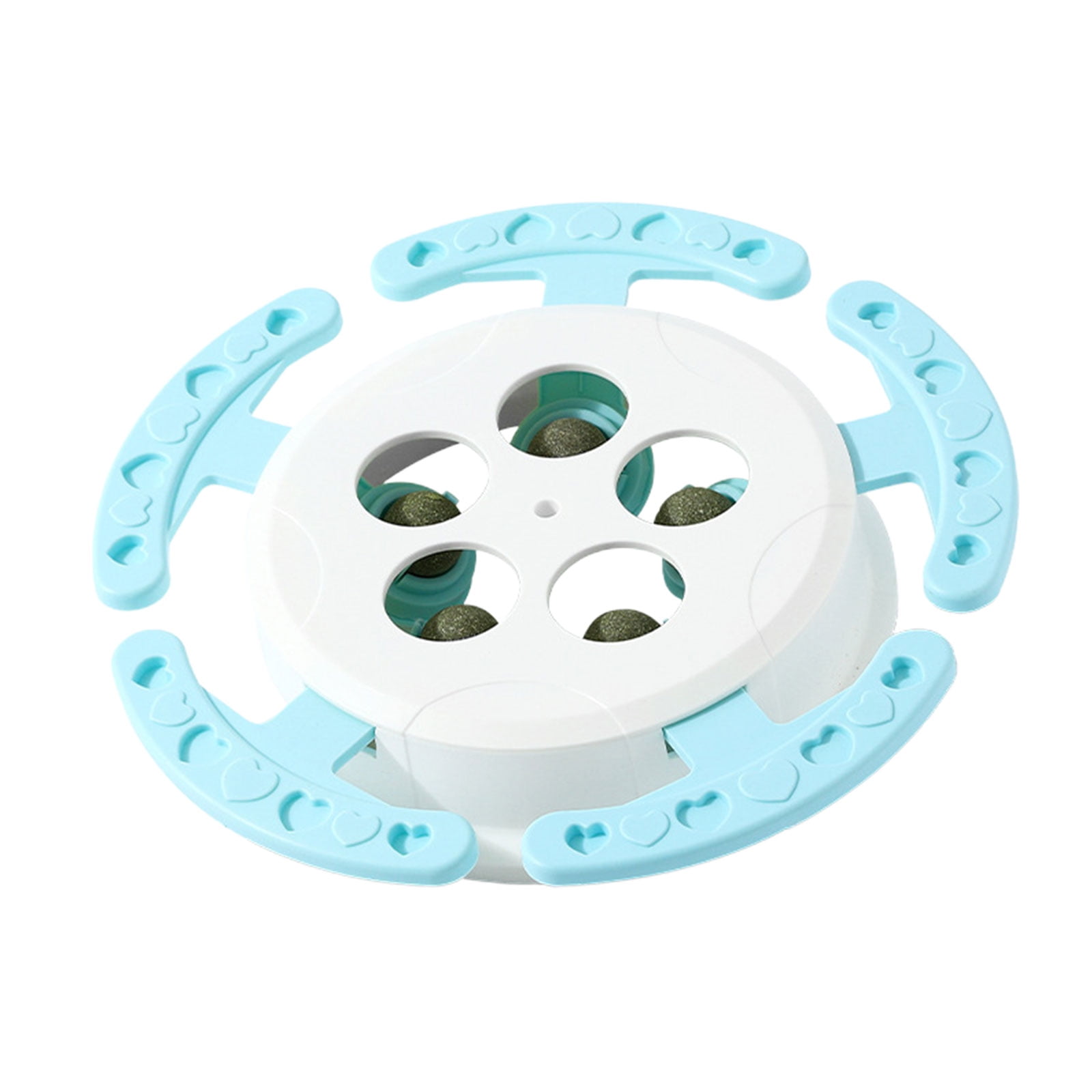 Puzzle Treat Game for Cats Interactive Cats Exercise Catmint Toy Treat Dispenser Teaser Toy for Indoor Cats Entertainment