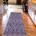 thumbnail image 2 of Geometric Decorative Rug, Pastel Ombre Colored Zigzag Look Abstract Forms Rhombus Rustic Motif, Quality Carpet for Bedroom Dorm and Living Room, 6 Sizes, Pale Lavender, by Ambesonne, 2 of 2