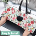 thumbnail image 5 of Kitchen Sink Splash Guard Faucet Mat 24" X 5.5" Floral Farmhouse Absorbent Fast Drying Mat Faucet Draining Mat Sink Splash Guard Behind Faucet Drip Catcher for Kitchen Bathroom, 5 of 6