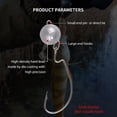 thumbnail image 4 of Fishing Jig Head Weights - 10pc Lead Sinker Lures for Bass Fishing, Quick Swivel System, Weedless Design, 4 of 8