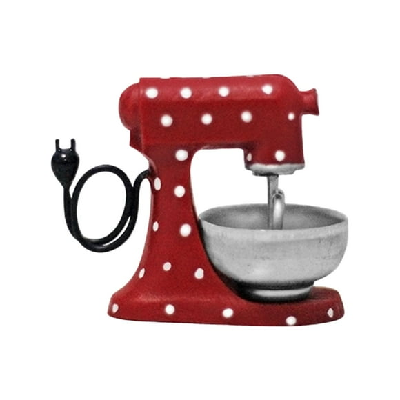 Micro Mixer Machine Dollhouse Photo Props Crafts Decoration Furniture Retro Style Accessories Modern 1/12 for Tabletop Pretend Play Gifts