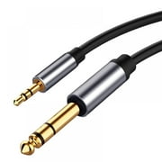 3.5mm to 6.35mm Stereo Audio Cable, 6.35mm 1/4" Male to 3.5mm 1/8" Male Stereo Audio Cable Jack 10FT for Guitar, iPod, Laptop, Home Theater Devices, Speaker and Amplifiers