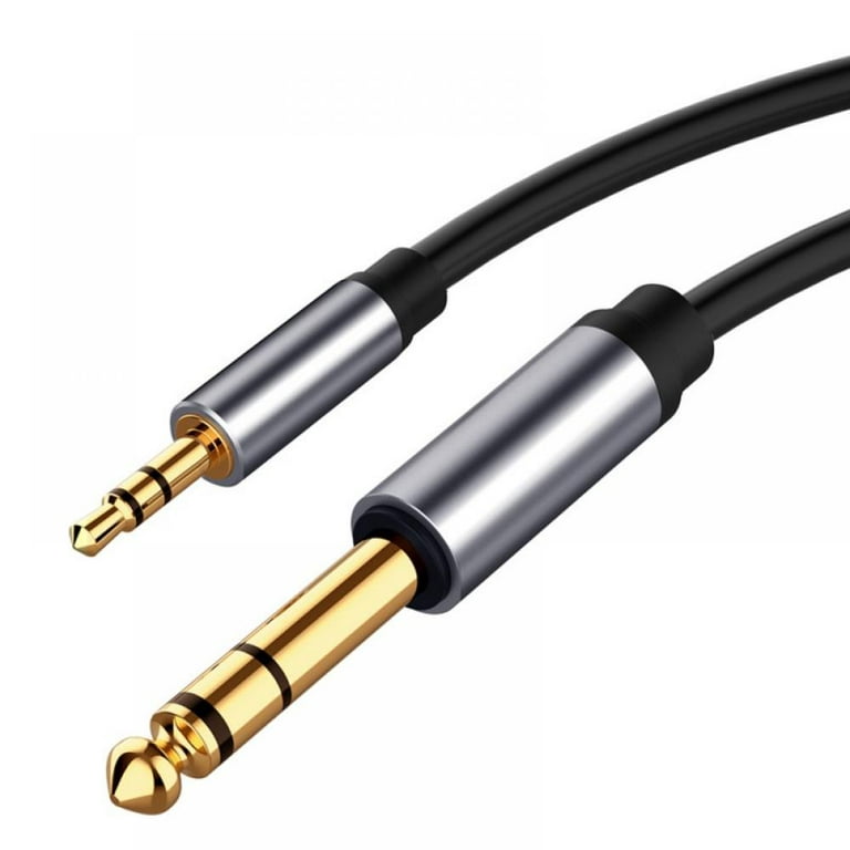 3.5mm to 6.35mm Stereo Audio Cable, 6.35mm 1/4 Male to 3.5mm 1/8 Male  Stereo Audio Cable Jack 10FT for Guitar, iPod, Laptop, Home Theater  Devices, Speaker and Amplifiers 