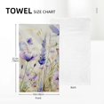 thumbnail image 4 of Nawy Purple Flowers Butterfly Towels Set of 2 - Soft and Absorbent Hand Towels for Kitchens, Bathrooms, Showers - 27.5x16 inch 27.5*16in, 4 of 6