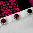 thumbnail image 4 of Homewish Fashion Cheetah Print Black Out Curtains, Leopard Wildlife Animal Curtains Pack of 2 (42x63 Each), Pink Abstract Stripe Line Bedroom Curtains, Living Room Curtains Decor, 4 of 6