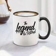 thumbnail image 5 of Shop4Ever The Legend Has Retired Black Handle Ceramic Coffee Mug Tea Cup Funny Retirement Mug (11oz.), 5 of 5