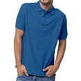 thumbnail image 1 of Basico (Blue) Polo Collared Shirts For Women 100% Cotton Short Sleeve Golf Polo Shirts For Men, 1 of 3