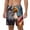 White, variant on Bald Eagle Pilot pattern Mens Swim Trunks with Compression Liner Stretch Beach Shorts Quick Dry with Zipper Pockets No-Chafing Board Shorts-Large