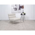 thumbnail image 2 of Serreta Boucle Upholstered Armless Acrylic Chair Ivory, 2 of 11