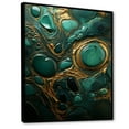 thumbnail image 2 of Designart "Revitalizing Malachite Essence I" Spiritual Stone Floater Framed Wall Art Prints, 2 of 5