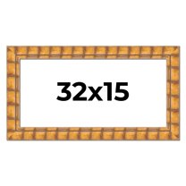 32x15 Frame Beige Real Wood Picture Frame Width 3 inches | Interior Frame Depth 0.5 inches |