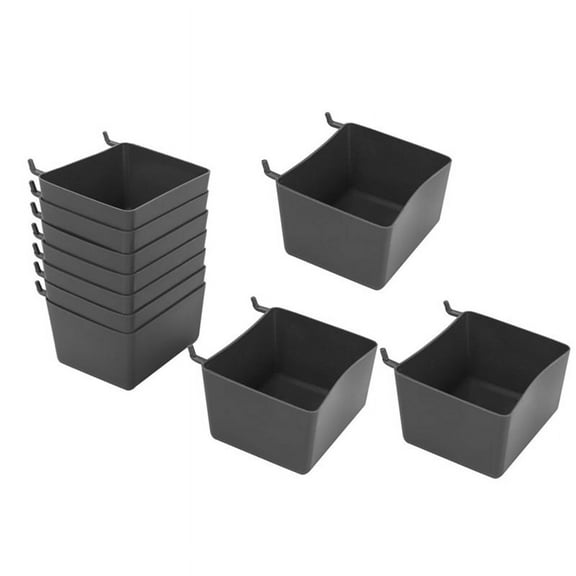 10Pcs Pegboard Box, Bin Kit, Basket Storage Organizer, Accessories Parts for Organizing Tools