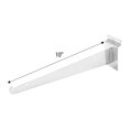 thumbnail image 2 of SSWBasics 10" Slatwall Shelf Bracket - Chrome - (Holds 30lbs) - Pack of 10 - Slatwall, 2 of 7