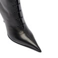 thumbnail image 3 of XYD Women Pointed Toe Ankle Boots Stiletto Heels Lace-up Events Office Booties Shoes Size 11.5 Black, 3 of 4