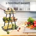 thumbnail image 4 of 3 Tier Fruit Basket Stand, Portable Fruit Bowle Basket for Kitchen Counter, Detachable Metal Rectangle Basket Storage for Fruit Snack and Veggie Storage, 4 of 9
