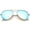 Gold / Blue Mirror, variant on sunglassLA Unisex Premium Nickel Plated Frame Multi-Coated Mirror Lens Aviator Sunglasses (Gold / Red Mirror) - 59mm