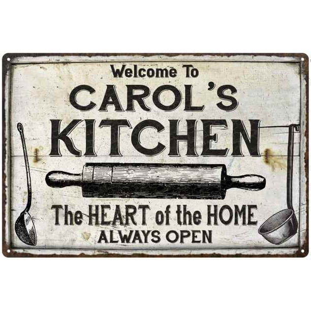 Carol S Kitchen Farmhouse Sign 8 X 12 High Gloss Metal 208120033021 Walmart Com Walmart Com